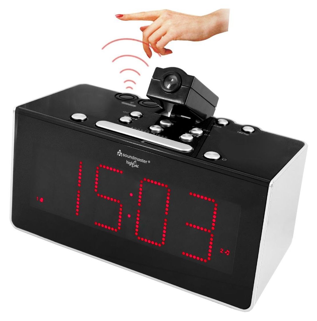 FUR6005 FM, PLL Radio Uhr  (Schwarz) 