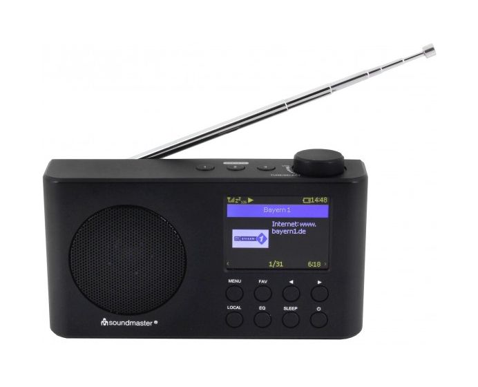 IR6500SW Bluetooth DAB, FM Radio Tragbar  (Schwarz) 