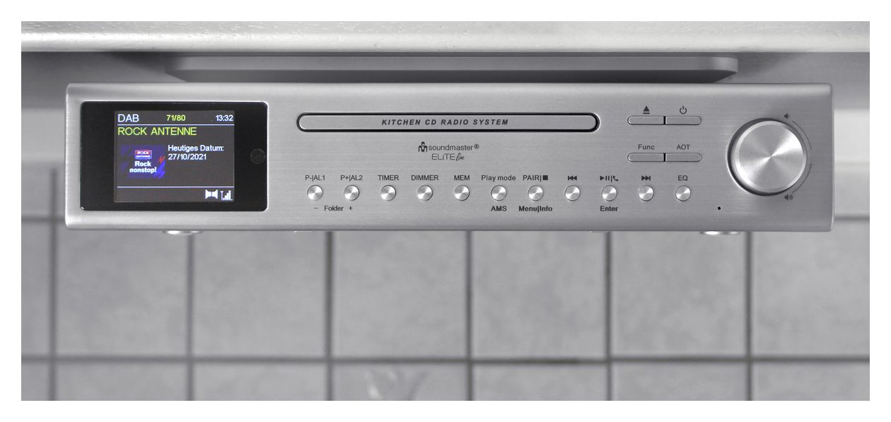 UR2180SI CD Player DAB+, FM Radio  (Silber) 