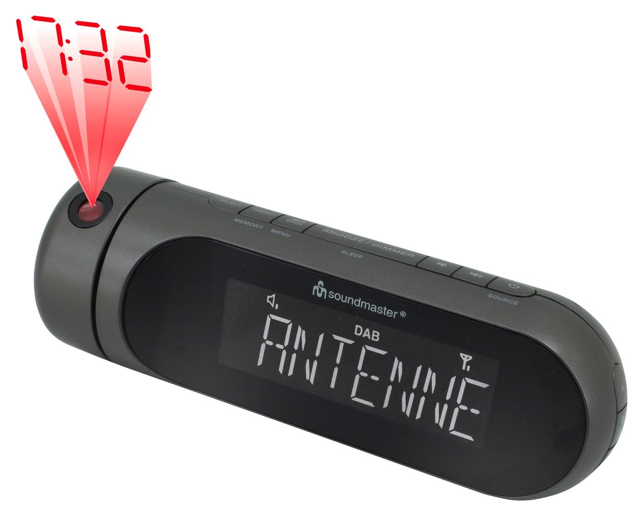 UR6700AN DAB+, FM Radio Uhr  (Schwarz) 