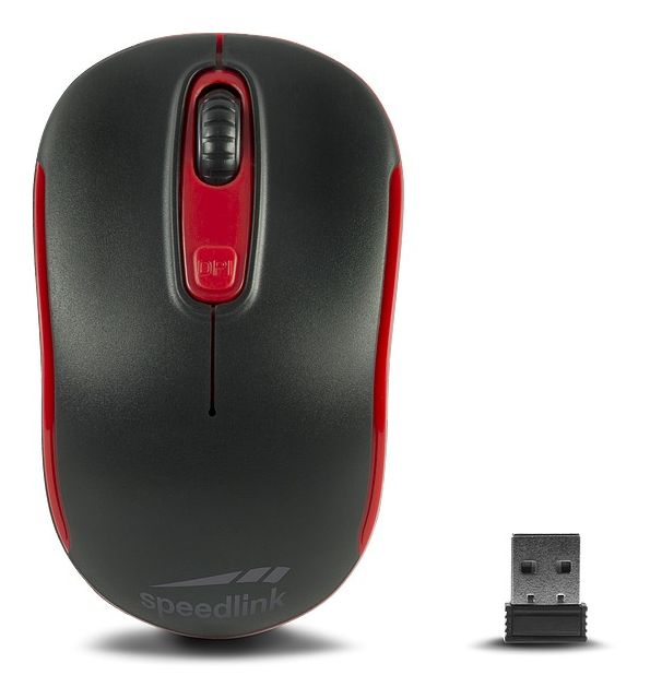 Ceptica 1600 DPI Büro Maus Optisch  (Schwarz, Rot) 