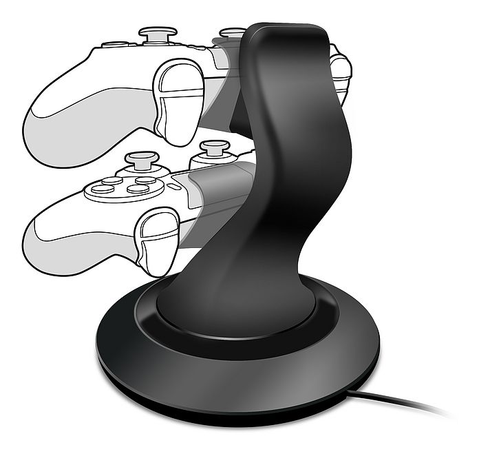 PS4 Twindoock Charger PlayStation 4 DUALSHOCK 4, DUALSHOCK 4, PS4  (Schwarz) 