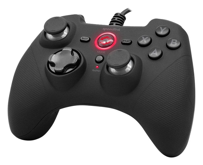 SL-650010-BK Rait Wireless Gamepad für Nintendo Switch, PC, Playstation 3  (Schwarz) 