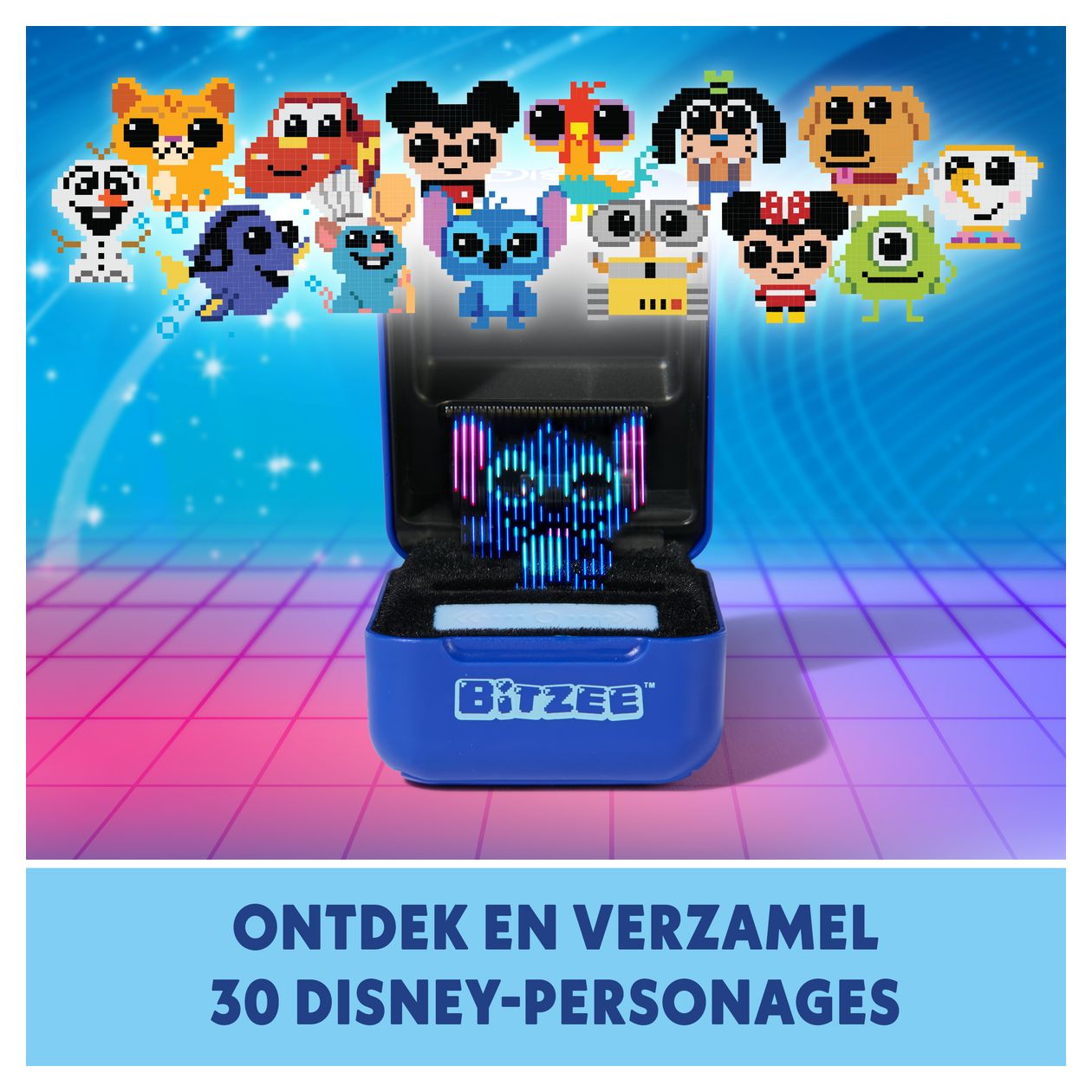 Bitzee Disney - Digitale Charaktere zum Anfassen, interaktives Spielzeug mit 30 virtuellen elektronischen Figuren, die auf Bewegung und Berührung reagieren 