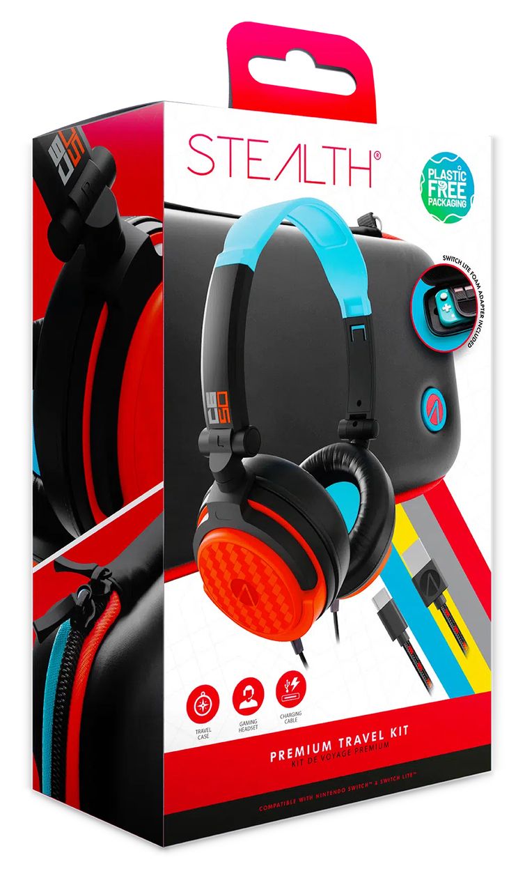 SWL-50 Premium Travel Kit Nintendo Switch Switch Switch OLED Switch Lite Kabelgebunden  (Schwarz, Blau, Rot) 