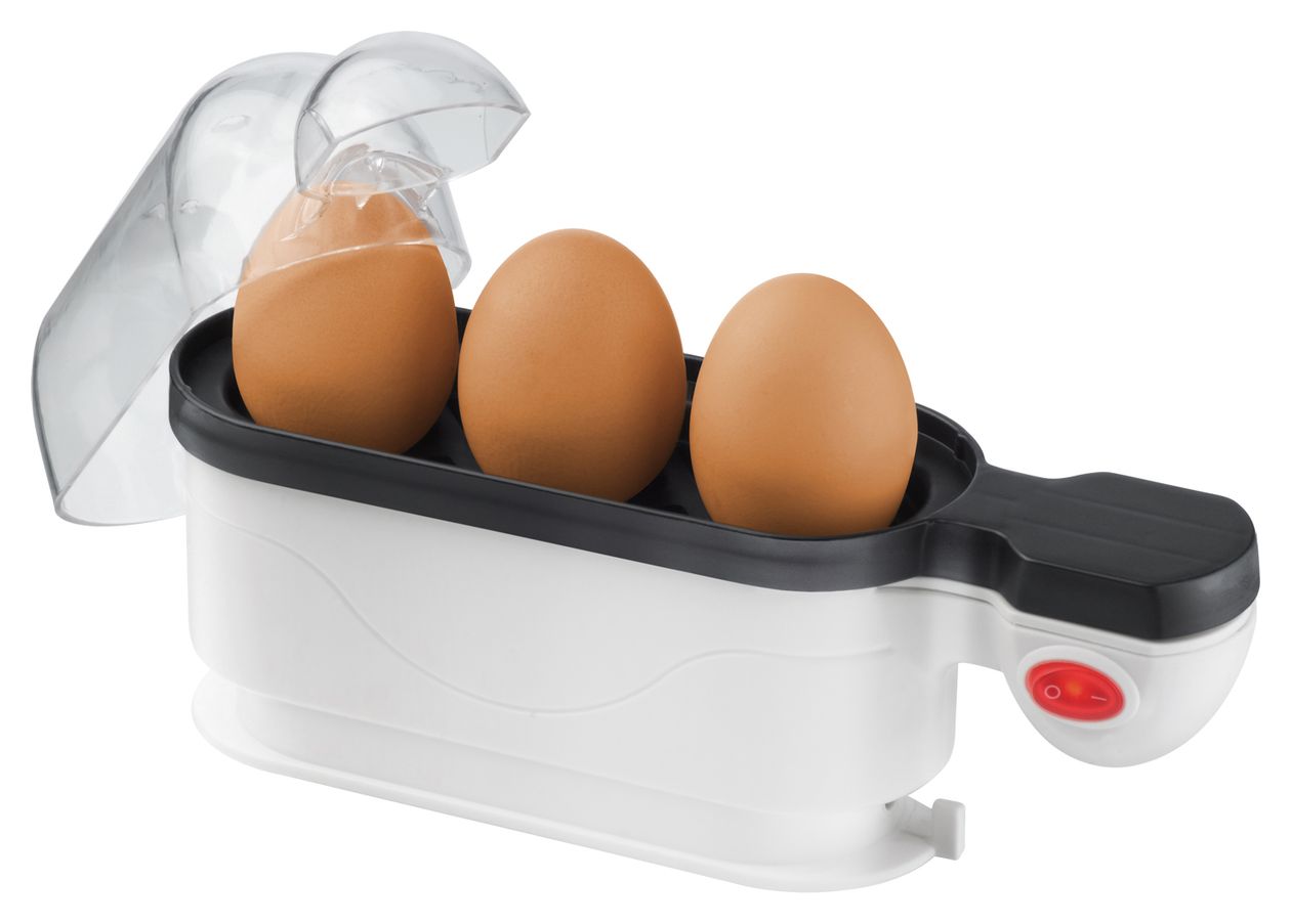 EK4 Eierkocher für 3 Eier  (Schwarz, Weiß) 