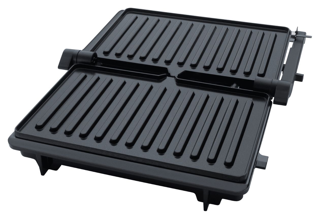FG10 Grillino Kontaktgrill 1000 W mit 230 x 145 mm Fläche  (Schwarz) 