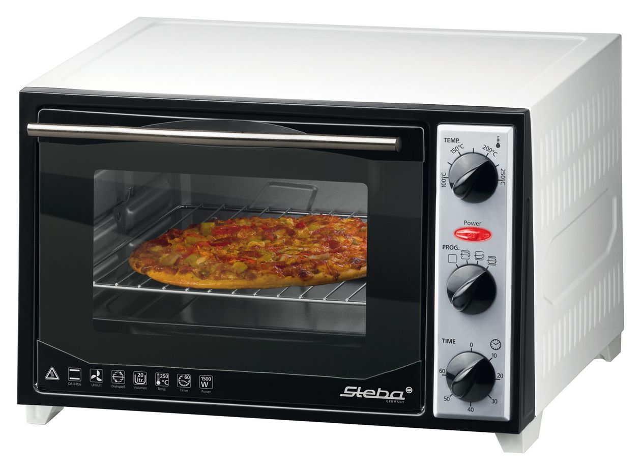 KB27 U2 Kompaktbackofen  mit Drehspieß 1500W 20l 100-250°C 