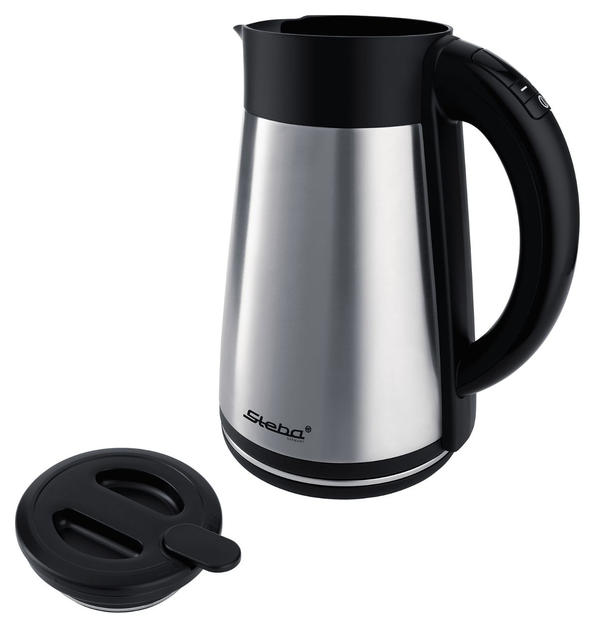 WK31 1,5 l Wasserkocher 2200 W  (Schwarz, Edelstahl) 