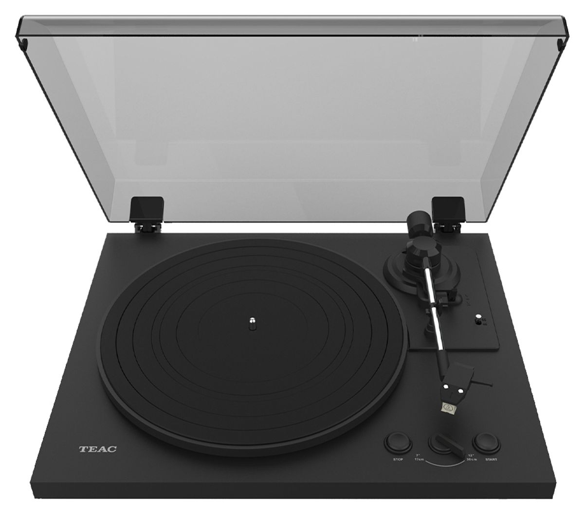 TN-175-B Audio-Plattenspieler mit Riemenantrieb  (Schwarz) 