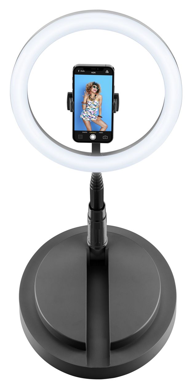 Selfie Ring Compact 70 mm Universal  (Schwarz) 