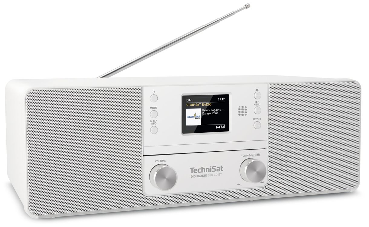 DigitRadio 370CD Bluetooth DAB+, FM Radio (Weiß) 