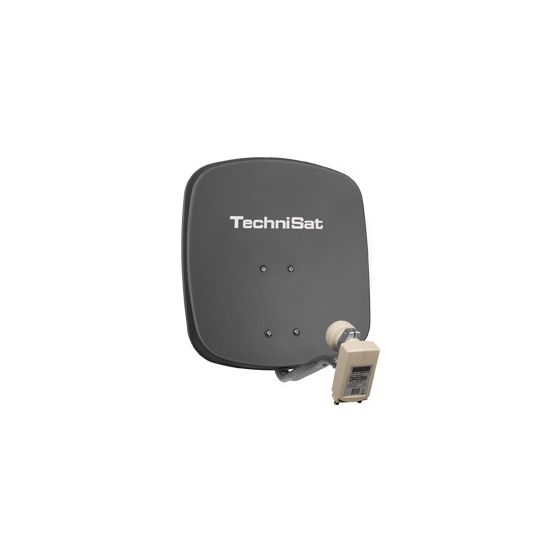 DigiDish 45 mit Twin-LNB 45 cm Aluminium Sat-Spiegel  (Grau) 