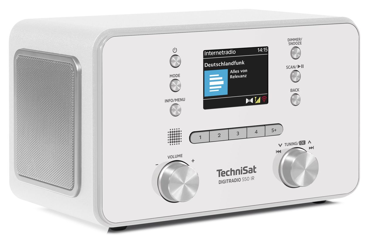 DigiRradio 550 IR Bluetooth DAB+, FM Radio Persönlich  (Weiß) 
