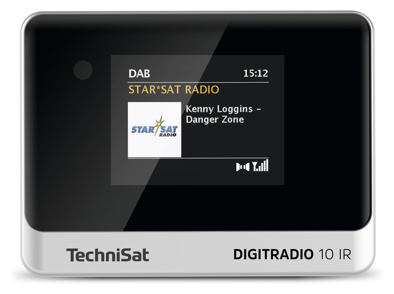 DigitRadio 10IR Bluetooth DAB+, FM Radio Internet  (Schwarz, Silber) 
