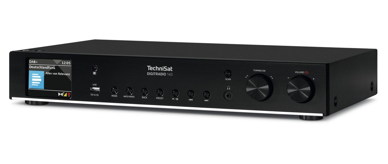 DigitRadio 143 (V3) Bluetooth DAB+, FM Radio Internet  (Schwarz) 