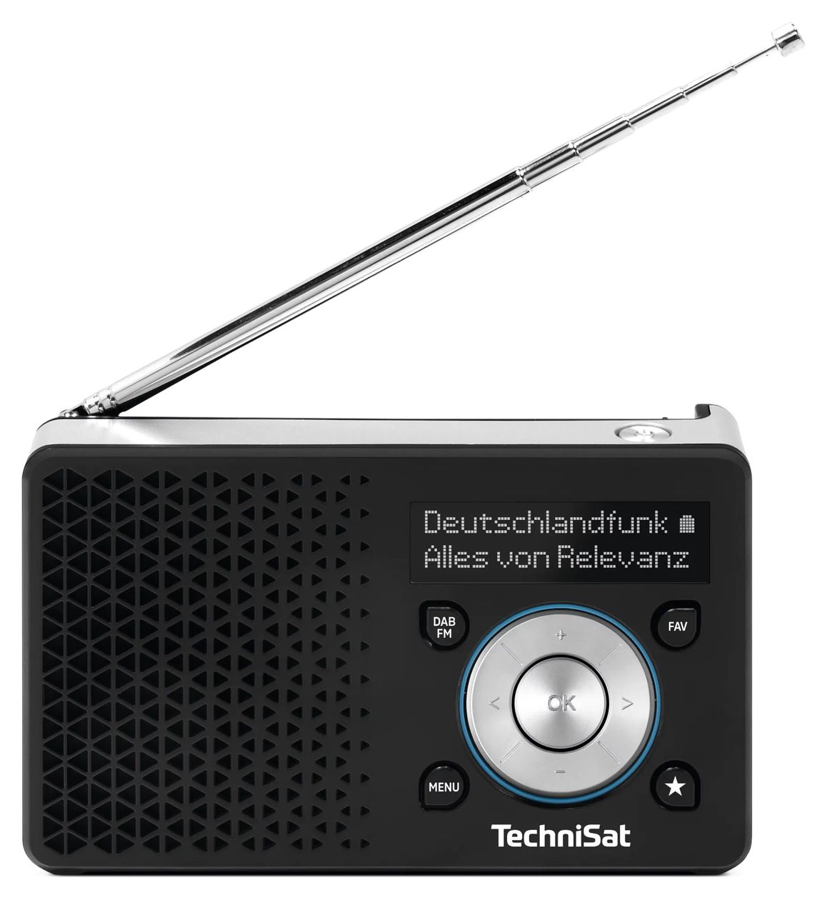 DigitRadio 1A DAB+, FM Radio Tragbar  (Schwarz, Silber) 