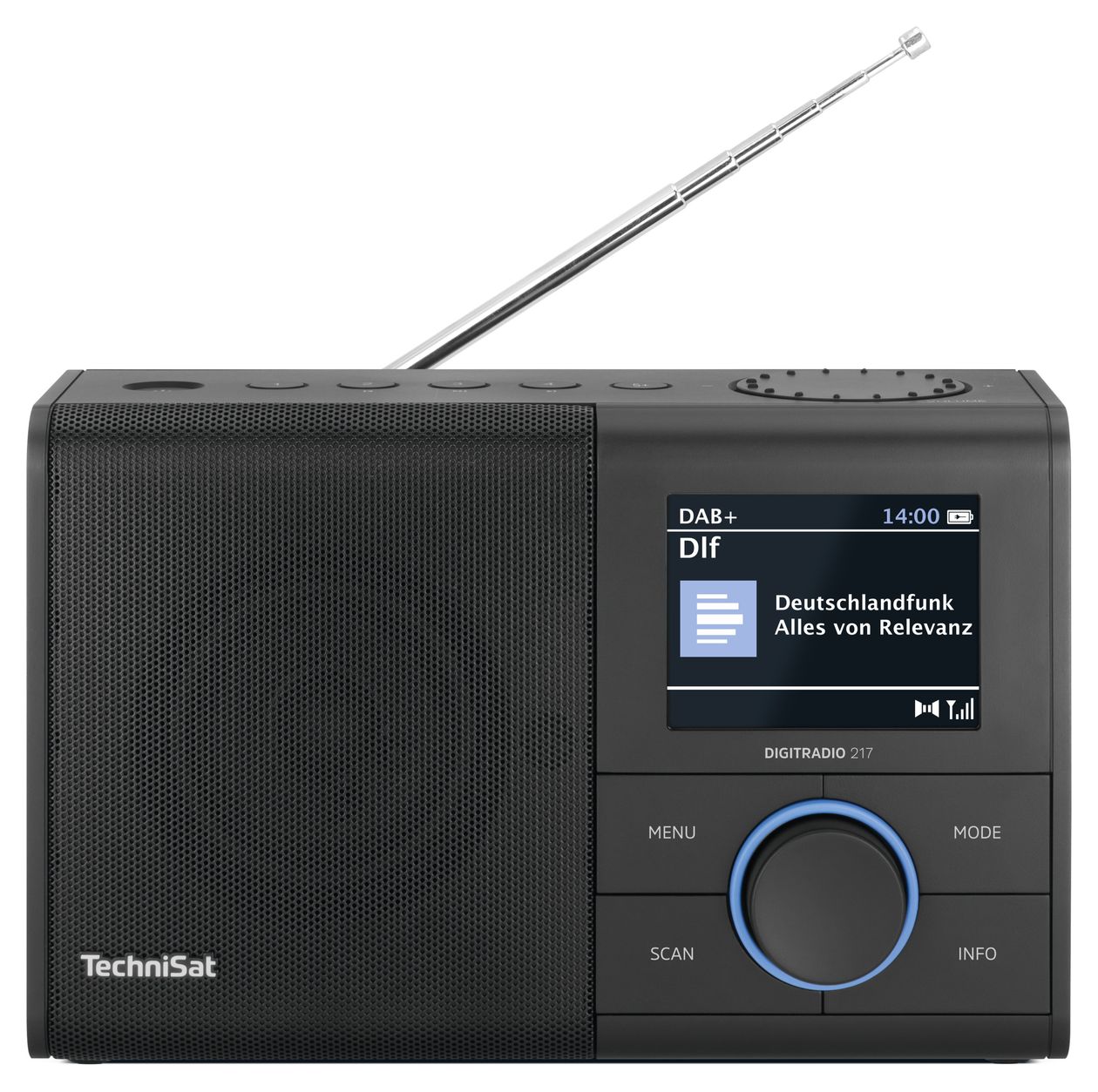 Digitradio 217 Bluetooth DAB+, FM, VHF Radio Tragbar  (Schwarz) 