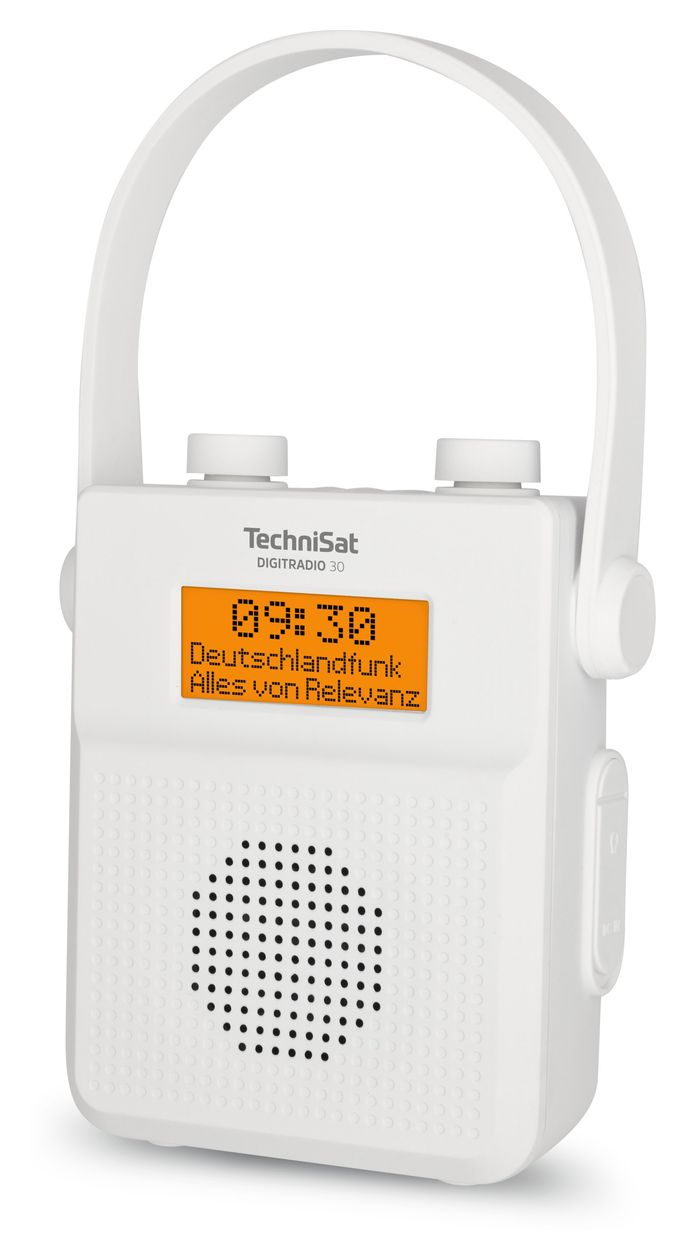 Digitradio 30 V2 Bluetooth DAB+, FM Radio Tragbar Wasserfest IPX5  (Weiß) 