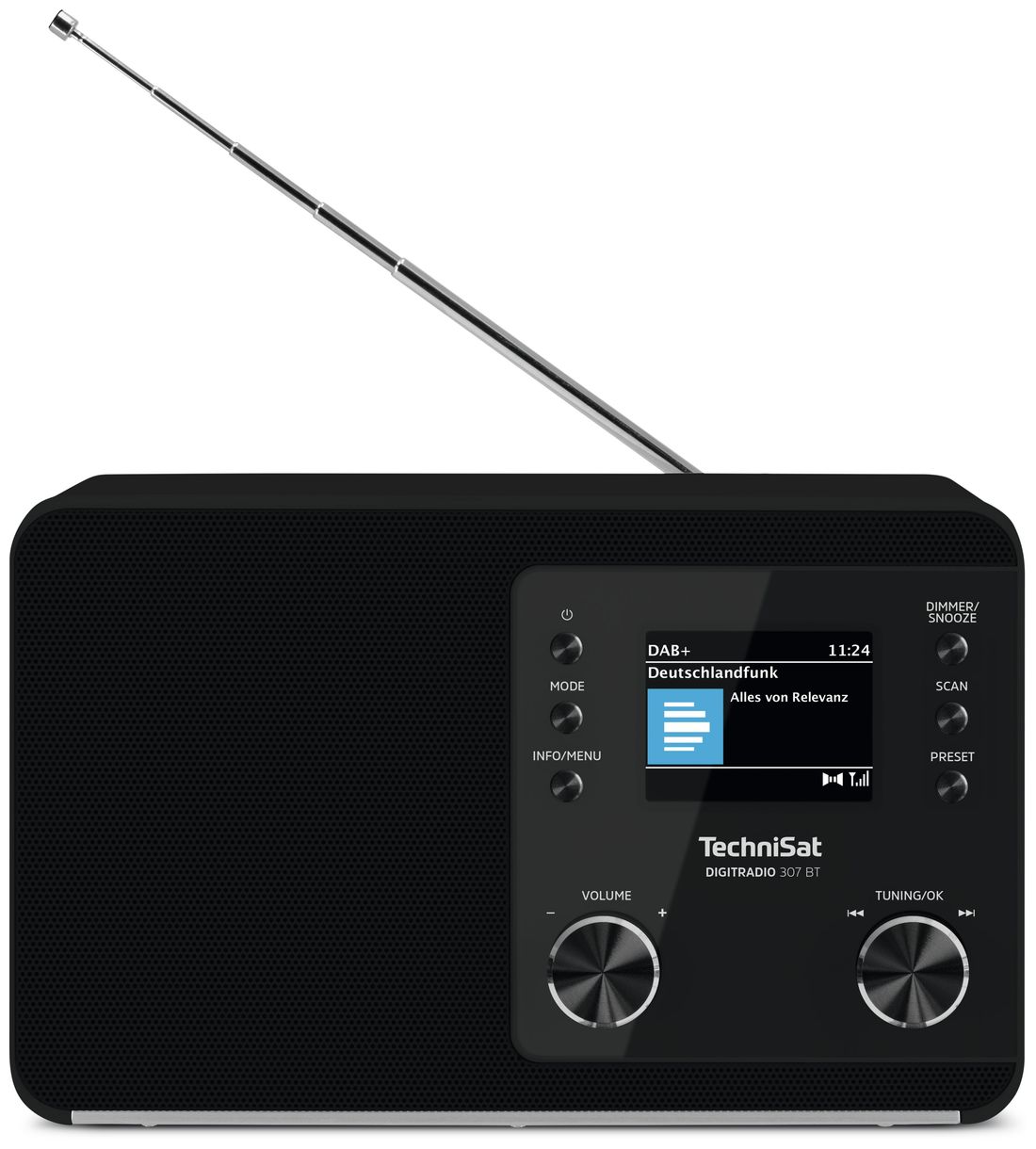 Digitradio 307BT Bluetooth DAB+, FM Radio (Schwarz) 