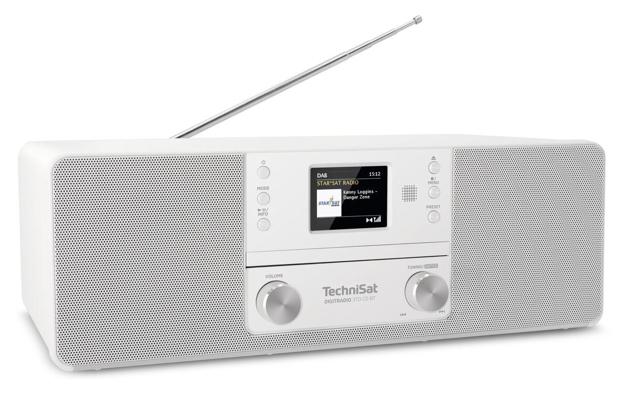DigitRadio 370CD Bluetooth DAB+, FM Radio Persönlich  (Weiß) 