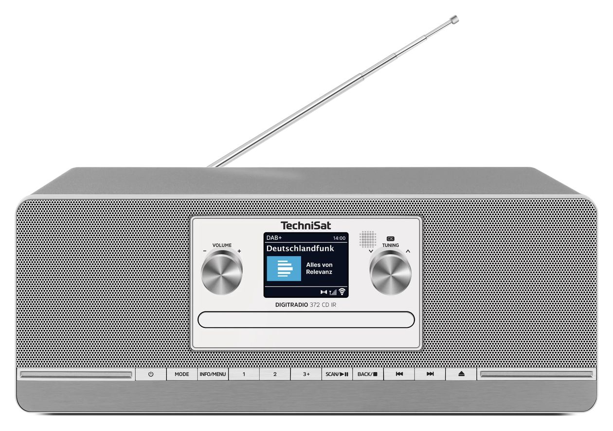 DigitRadio  372CD IR Bluetooth DAB+, FM Radio Internet  (Anthrazit, Silber) 
