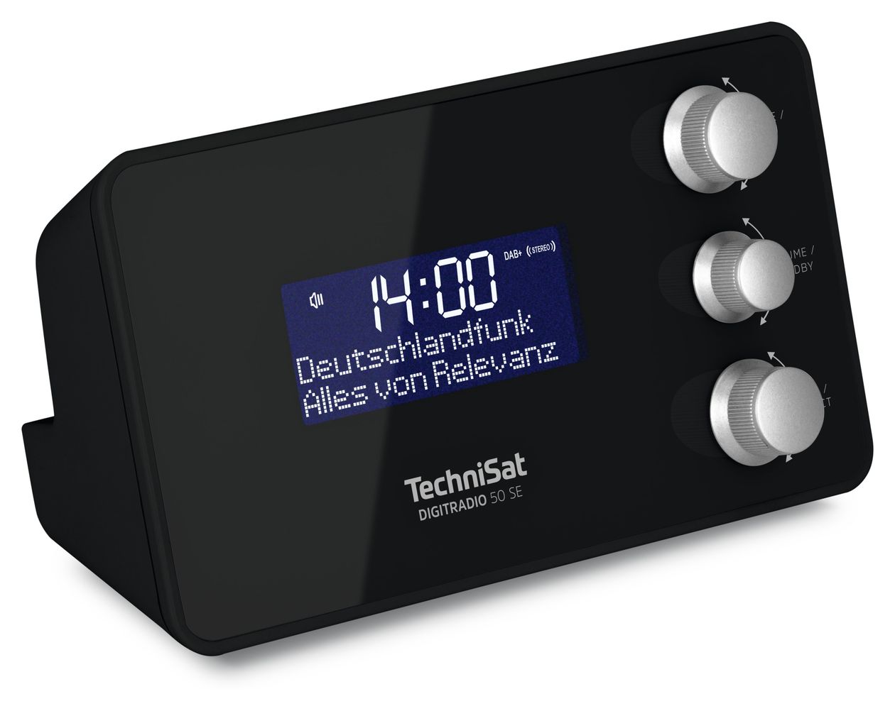 Digitradio 50 SE Radiowecker DAB+, FM, VHF Radio Tragbar  (Schwarz) 
