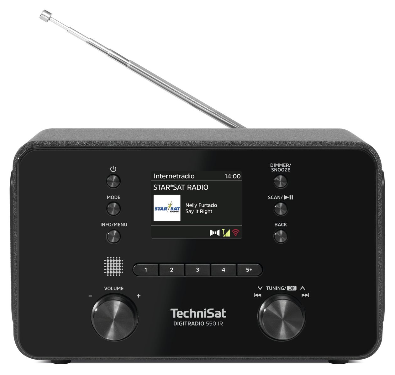 DigitRadio 550IR Bluetooth DAB+, FM Radio Persönlich  (Schwarz) 