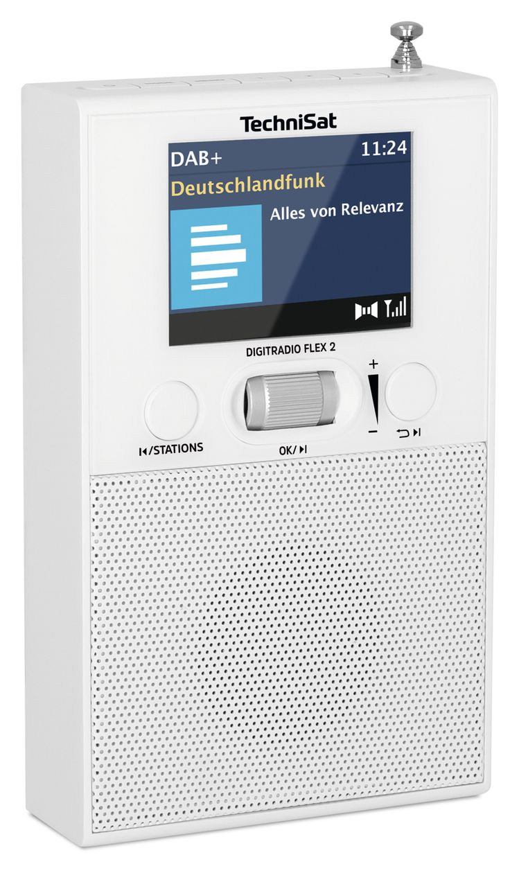 DigitRadio Flex 2 Bluetooth DAB+, FM Radio Tragbar  (Weiß) 