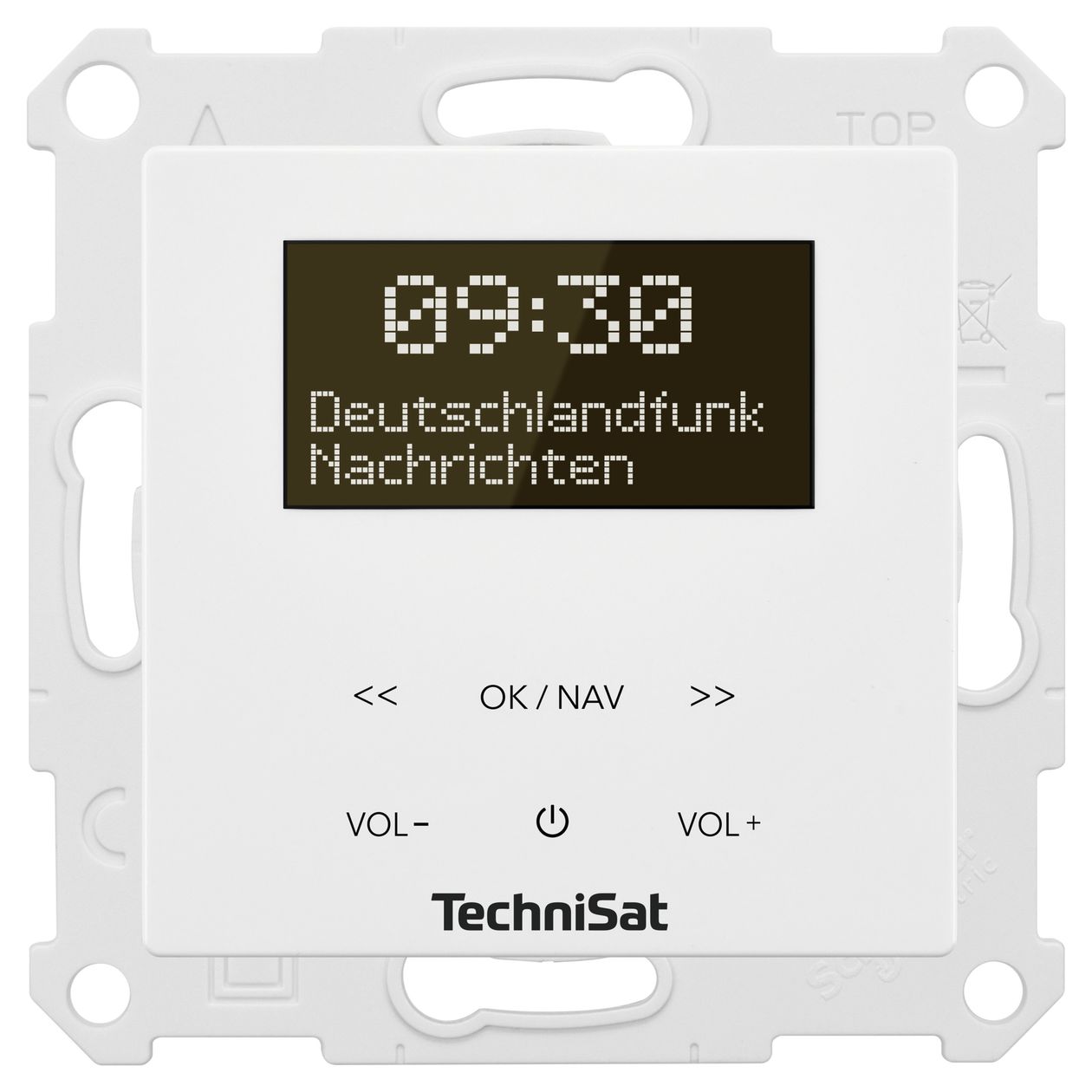 DigitRadio UP 55 Bluetooth DAB+, FM Radio Wandverteiler IP20  (Weiß) 