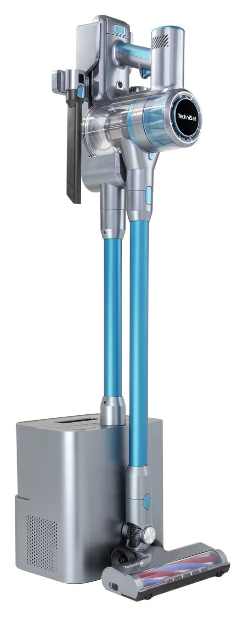 Technimax AS3 Plus Handstaubsauger mit Staubbeutel bis 60 min Laufzeit 29,6 V HEPA  (Blau, Silber) 