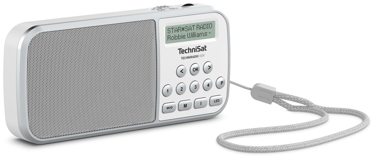 TechniRadio RDR DAB+, FM Radio (Grau, Weiß) 