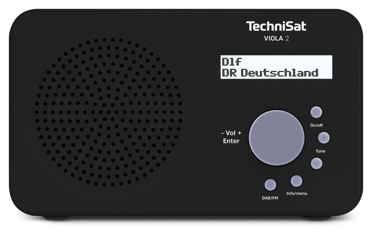 Viola 2 DAB+, FM Radio Tragbar  (Schwarz) 