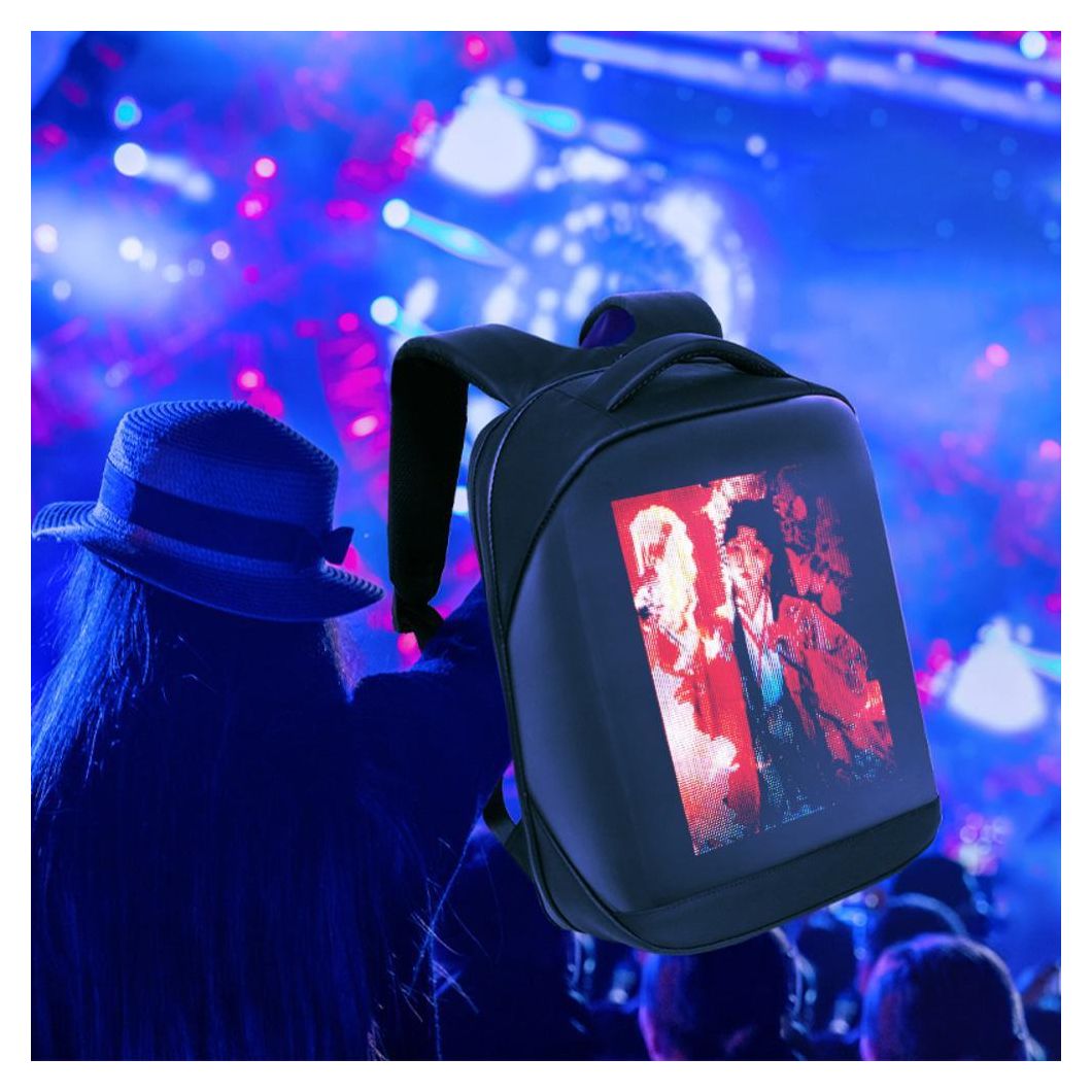 Bag1 LED-Rucksack mit programmierbarem Display City backpack 