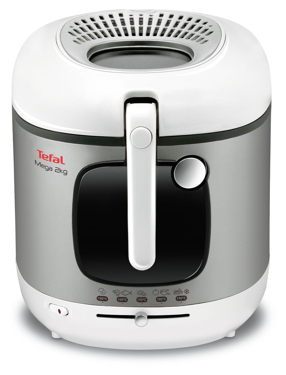 FR4800 Mega XXL Fritteuse 2100 W  (Edelstahl, Weiß) 