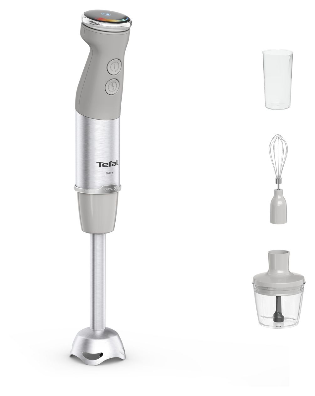 HB673B30 Quickchef+ 3in1 Stabmixer 1000 W 20 Stufen  (Grau, Edelstahl) 