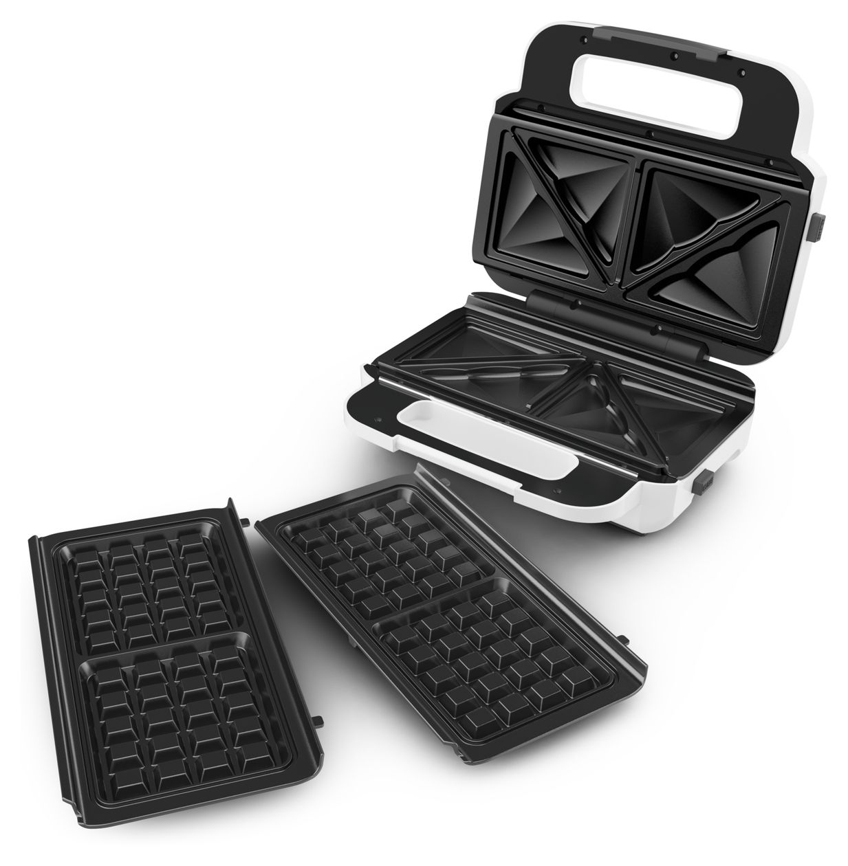 SW7011 Snack XL Waffel- und Sandwichmaker 850 W  (Weiß, Edelstahl) 