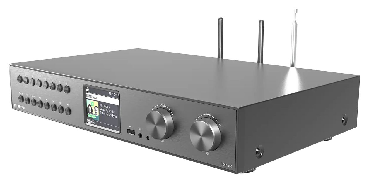 Top 500 DAB+/UKW Internetradio Bluetooth (Schwarz) 