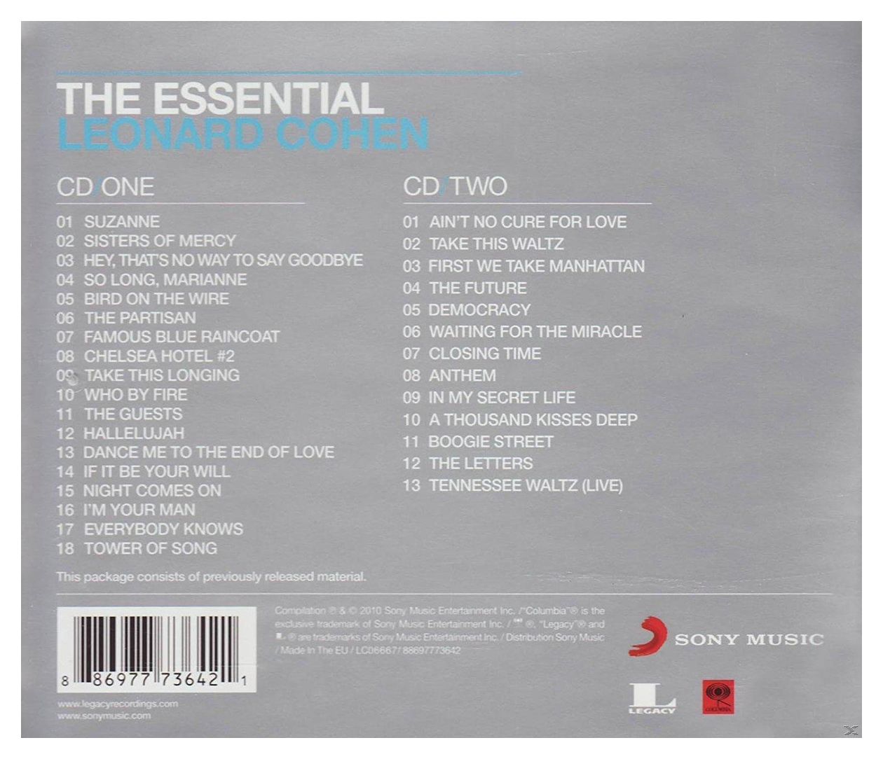 The Essential Leonard Cohen 