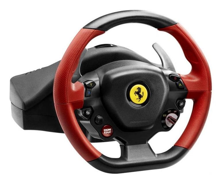 Thrustmaster Ferrari 458 Spider Racing Wheel Lenkrad + Pedale Xbox One  Kabelgebunden (Schwarz, Rot) von expert Technomarkt