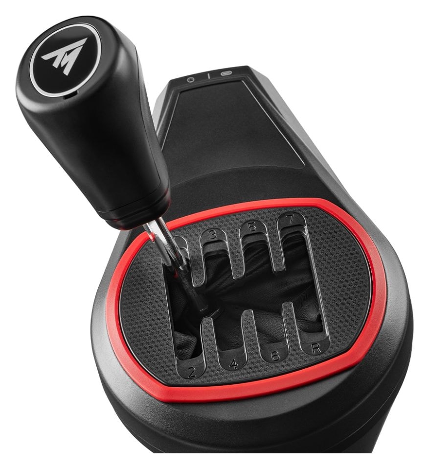 TH8S Shifter Schaltknüppel für PC und Konsole (Add-On)  (Schwarz, Rot) 