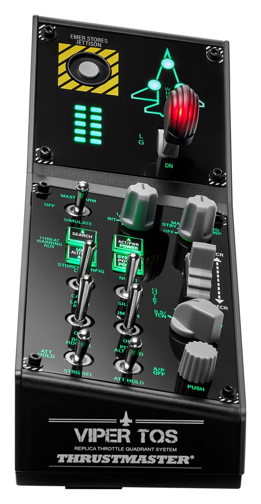 Viper Panel Analog / Digital Flugsimulation für PC  (Schwarz) 