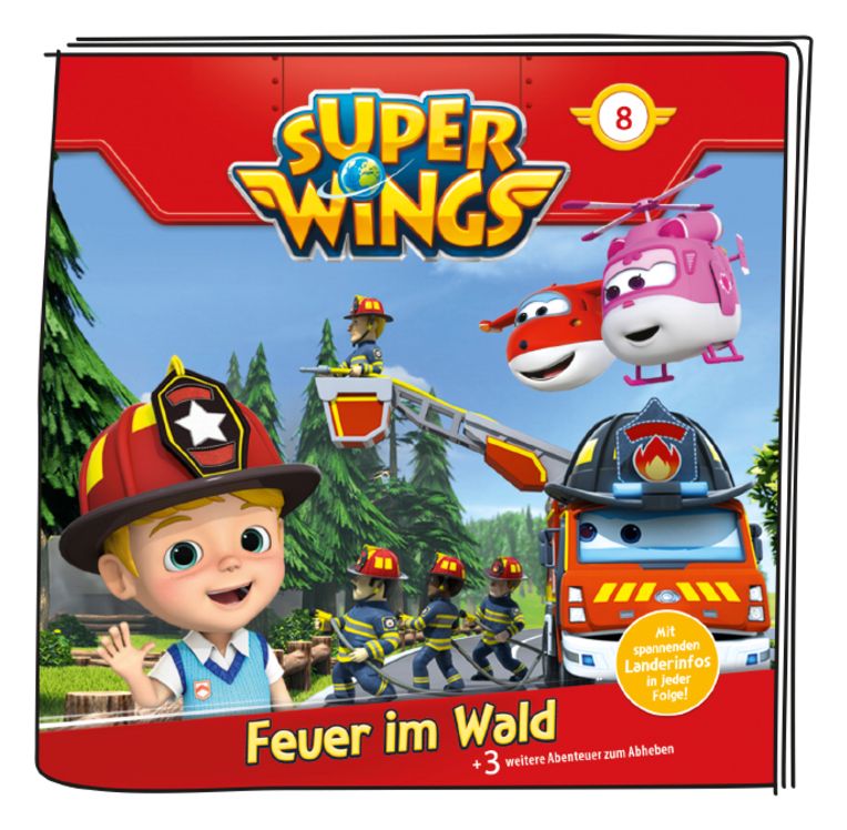 10001398 Super Wings - Feuer im Wald Spielfigur  (Mehrfarbig) 