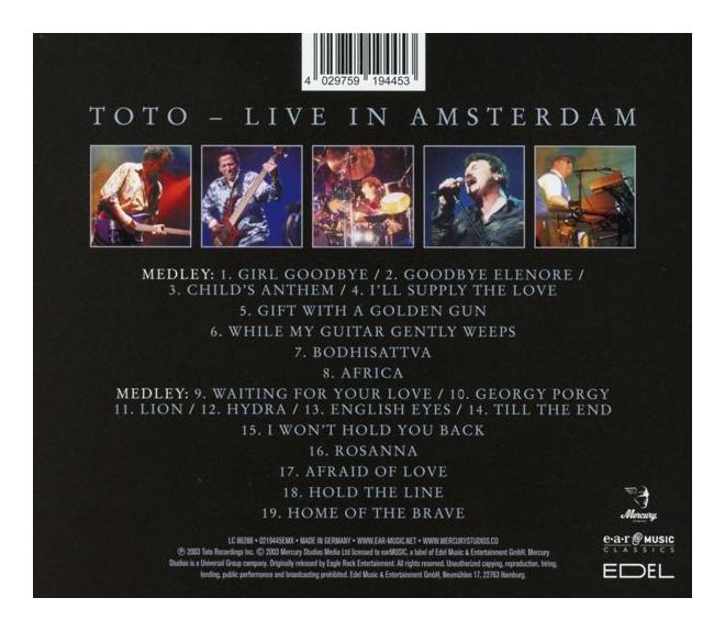 Toto - 25th Anniversary Live In Amsterdam 