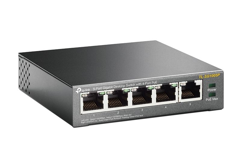 5-Port-10/100/1000Mbit/s-Desktop-Switch mit 4 PoE-Ports 