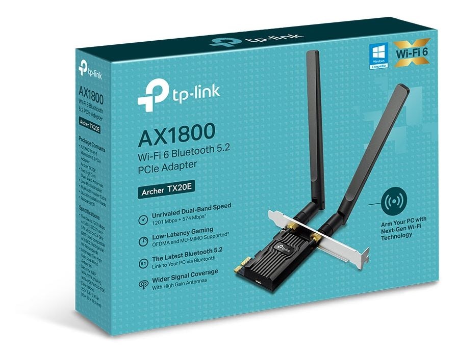 Archer TX20E AX1800 Bluetooth 1800 Mbit/s WiFi 6 
