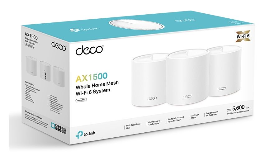 Deco X1500 WiFi 6 Router Dual-Band (2,4 GHz/5 GHz) 300 Mbit/s 