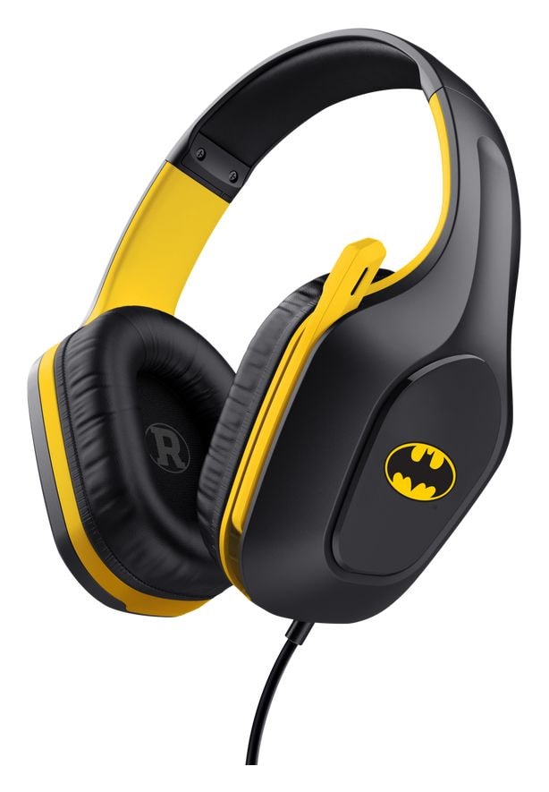 GXT415BM Zirox Batman Over Ear Kopfhörer Kabelgebunden  (Schwarz, Gelb) 