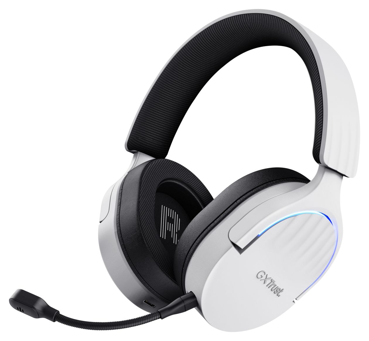 GXT491 Fayzo Bluetooth Kopfhörer kabelgebunden&kabellos 22 h Laufzeit USB Typ-C  (Schwarz, Weiß) 