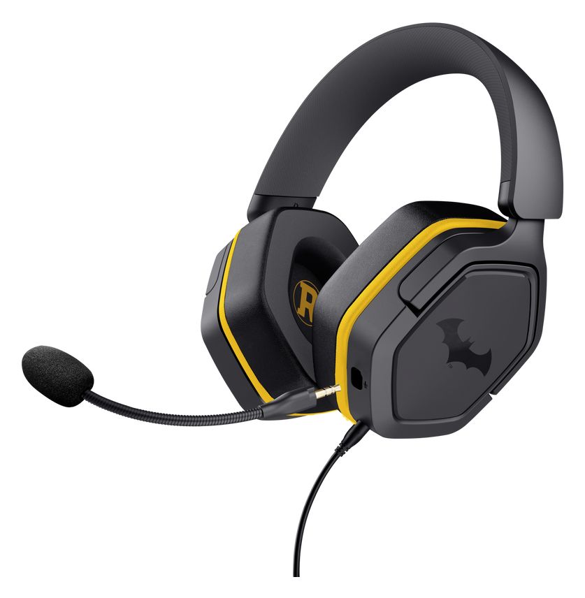 GXT492BM Carus Batman Over Ear Kopfhörer Kabelgebunden  (Schwarz, Gelb) 